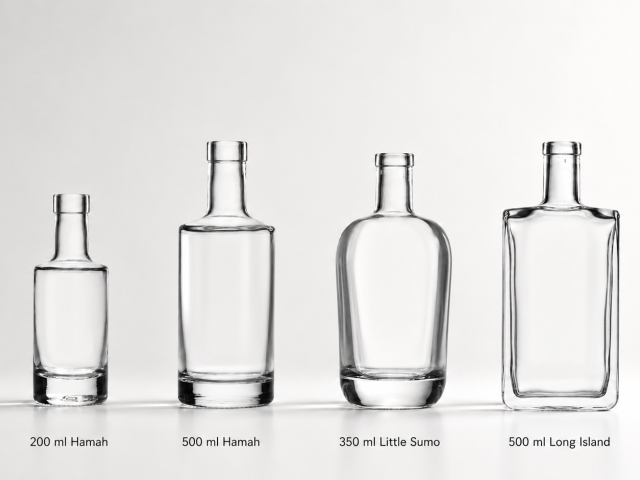 Vier Glasflaschen Hamah, Little Sumo und Long Island, neu auch in praktischen Kleinverpackungen erhältlich.