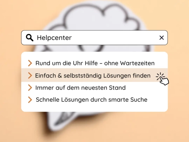 Müller+Krempel Helpcenter – Suchmaske mit schnellen Lösungen rund um die Uhr ohne Wartezeiten