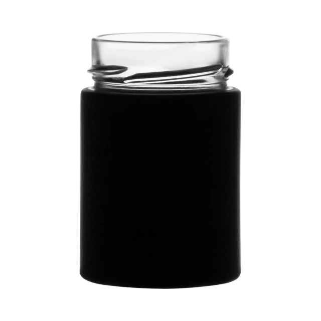 195 ml Bocaux DEEP, noirs mat, TO-58