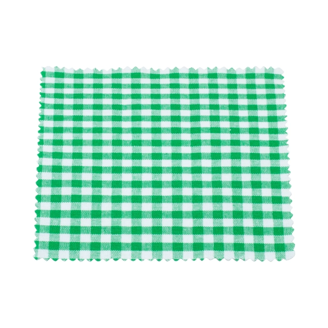 Petits tissus verts à carreaux pr TO