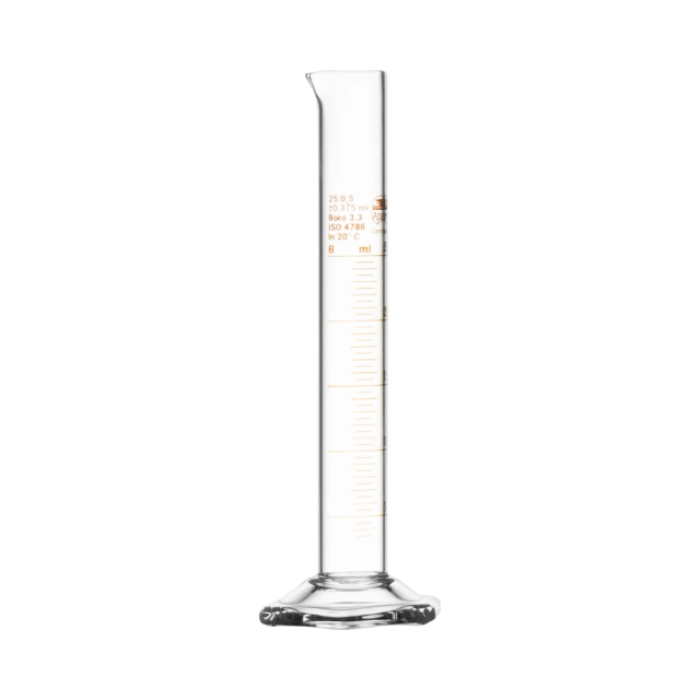 Eprouvette graduée, forme haute, 25 ml