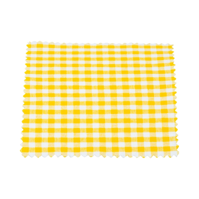 Petits tissus jaunes à carreaux pr TO