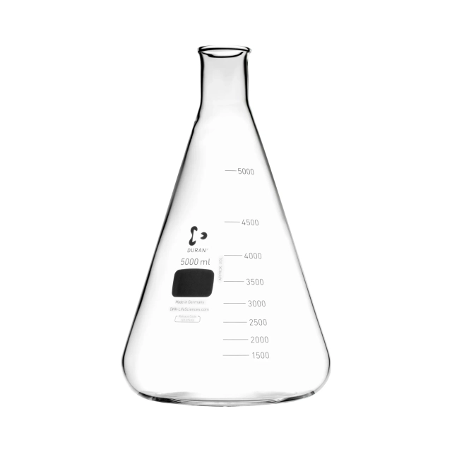 Erlenmeyer DURAN, col étroit, 5000 ml