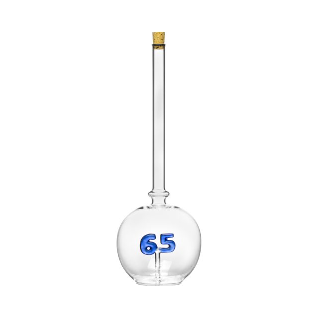 500 ml Flasche mit Zahl 65