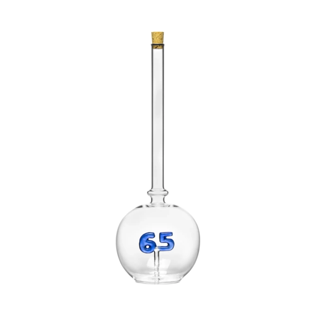 500 ml Flasche mit Zahl 65