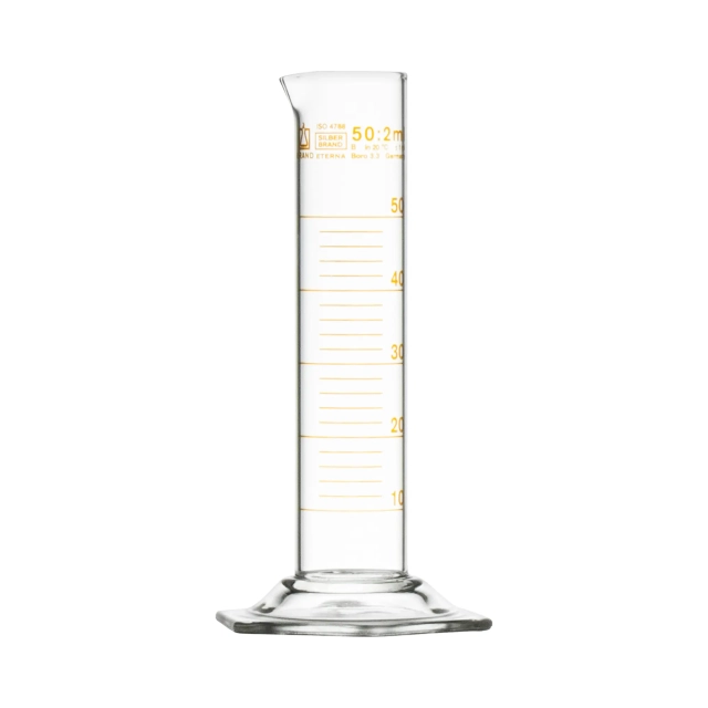 Eprouvette graduée, forme basse, 50 ml