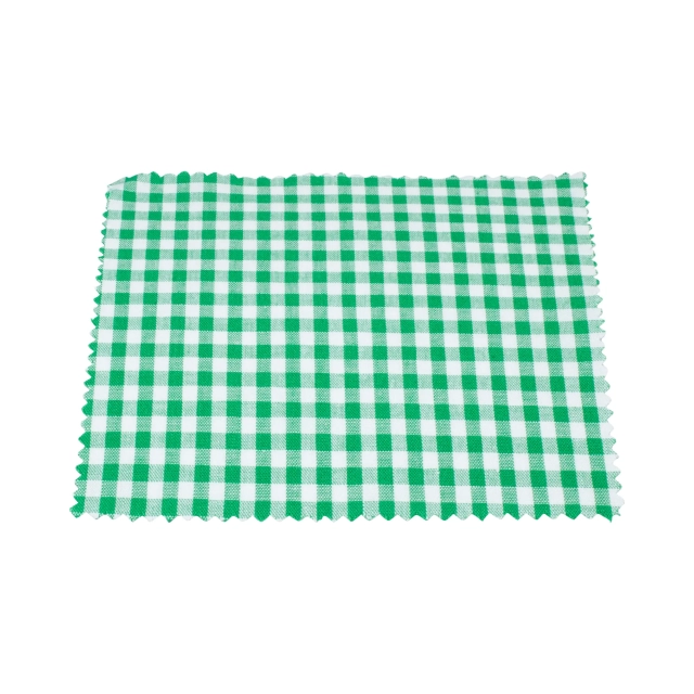 Grands tissus verts à carreaux pr TO
