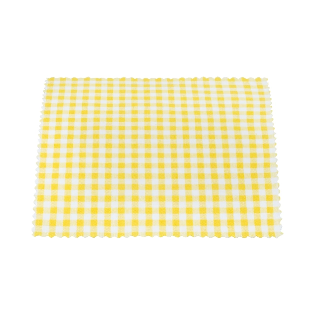 Grands tissus jaunes à carreaux pr TO