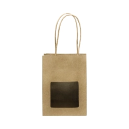 Sac en papier brun avec fenêtre petit 110x60x150