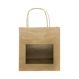 Sac en papier brun avec fenêtre moyen 185x95x195