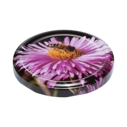 Couvercle abeille fleur rose TO-82, past