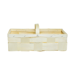 Panier bois à anse 37x14x11.5cm