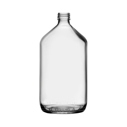 1000 ml VERAL Flasche, weiss, PP-28