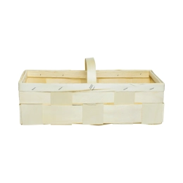 Panier bois à anse 37x14x11.5cm