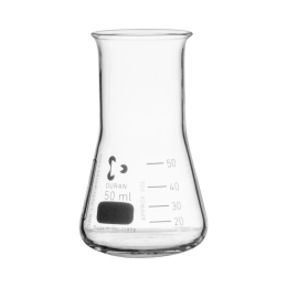 Erlenmeyer DURAN, col large, 50 ml