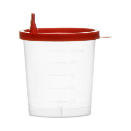 125 ml Gobelet (bécher) à urine, compl.