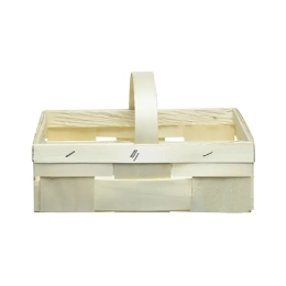 Panier bois à anse 23x14x7cm
