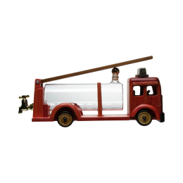 500 ml Camion pompier en bois et verre