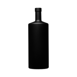 1500 ml Kuba noir-mat bague plate