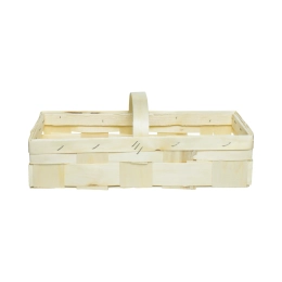 Panier bois à anse 32x13x7cm