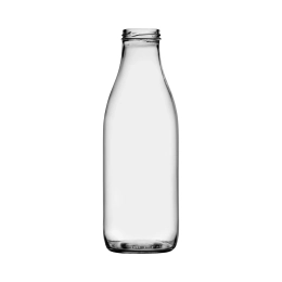 1000 ml Weithalsflasche, weiss, TO-48