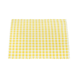 Grands tissus jaunes à carreaux pr TO