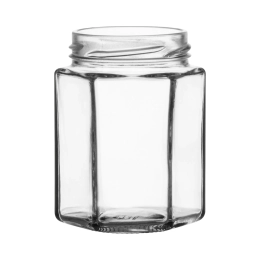 195 ml Bocaux hexagonaux, TO-58